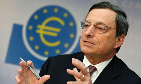 Mario Draghi, président de la banque centrale européenne (BCE)